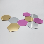 Lustrzane heksagony dekoracyjne – lustra akrylowe na ścianę