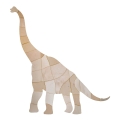 drewniany dinozaur na ścianę