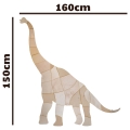 Wielki drewniany dinozaur diplodok