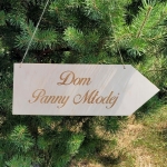 Drogowskaz weselny Dom Panny Młodej – dekoracja weselna
