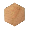 heksagon drewniany surowy