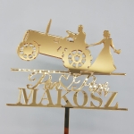  Topper na tort weselny z traktorem – dekoracja tortu ślubnego