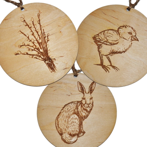 Wielkanocne ozdoby z drewna