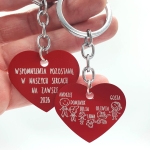 Personalizowane aluminiowe breloczki „Nasza Rodzina” – breloki z grawerem