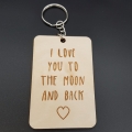 breloczek love me to the moon and back