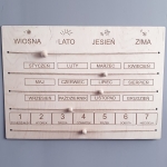 Duży kalendarz dla dzieci – kalendarz edukacyjny do nauki dni i miesięcy