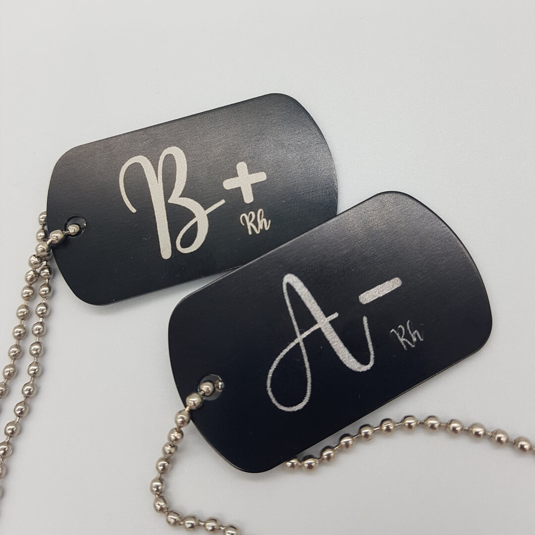 Grupa krwi do noszenia przy sobie