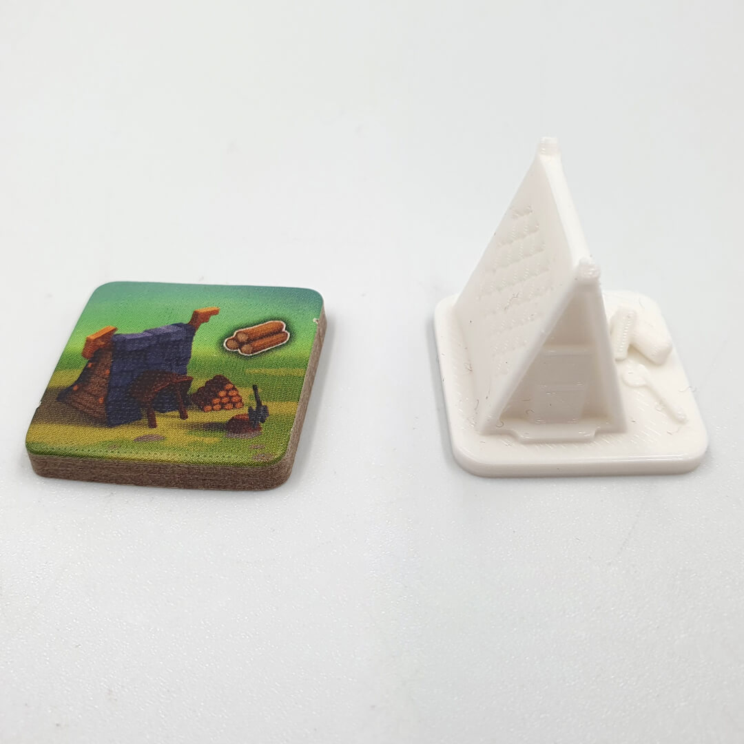 chata drwala 3D do gry planszowej Northgard