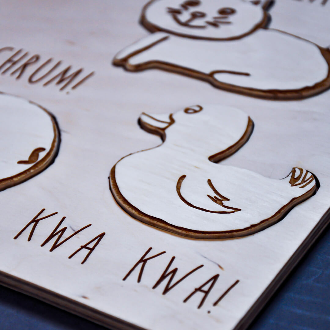 układanka z wiejskimi zwierzątkami