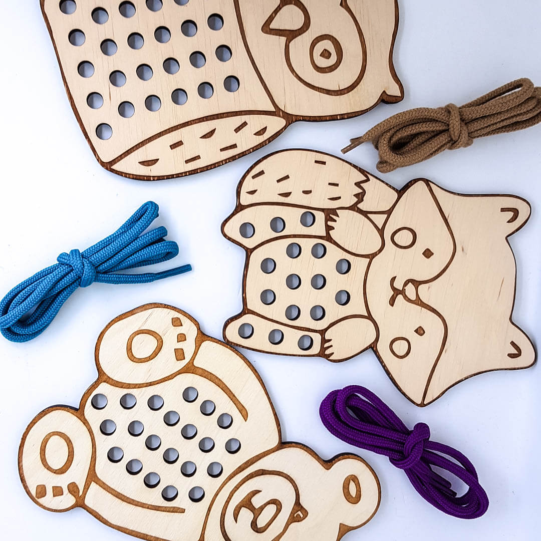 przeplatanka drewniana dla dzieci