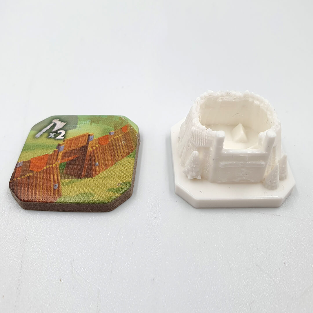 forteca 3D do gry planszowej Northgard