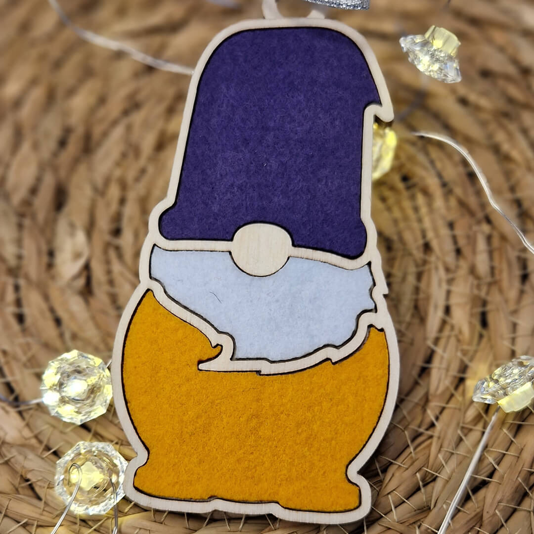 gnom świąteczny na choinkę