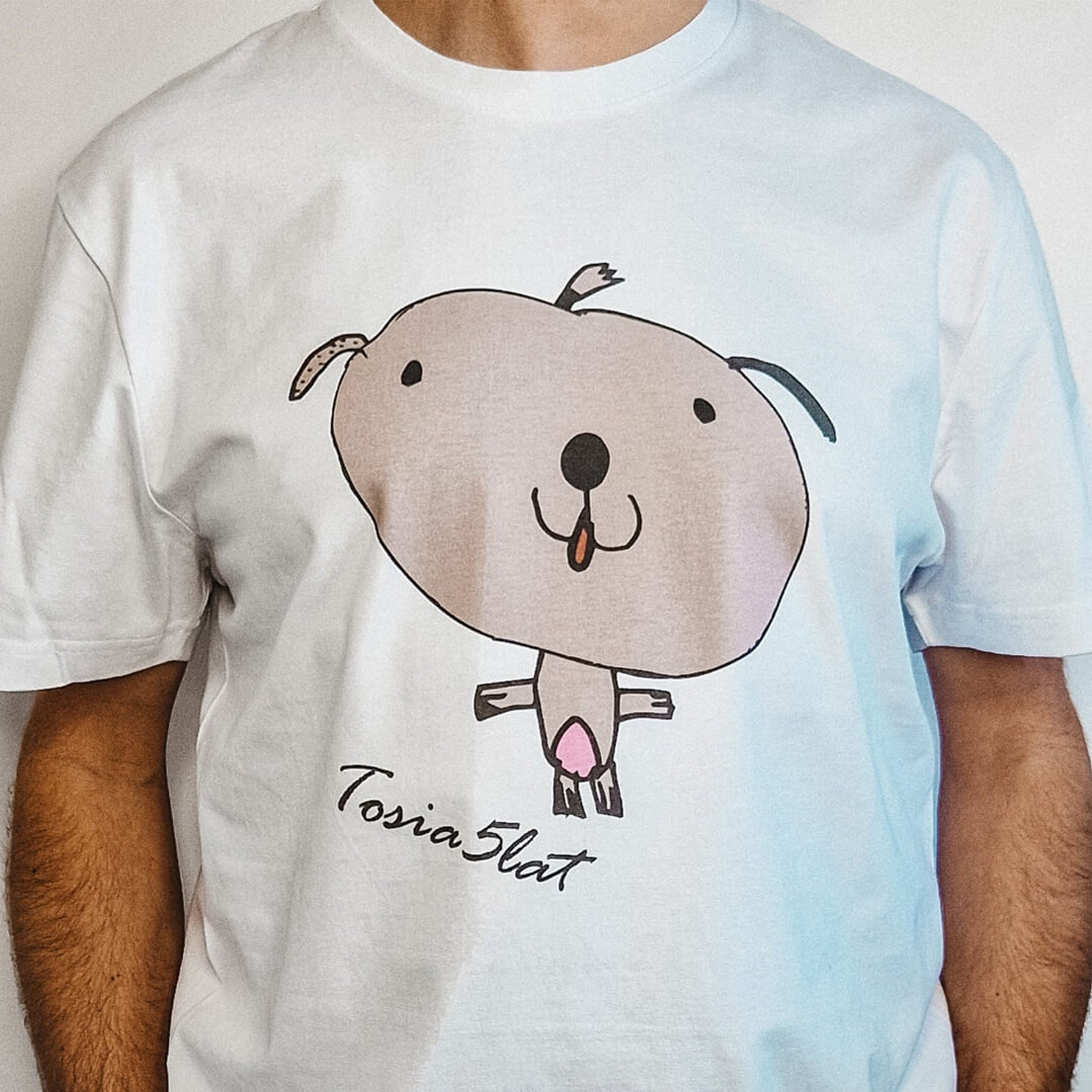 koszulka z rysunkiem dziecka