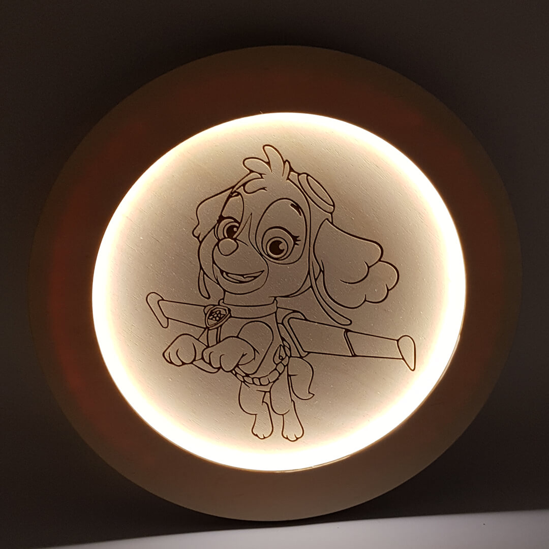 lampka z dowolnym grawerem dla dziecka
