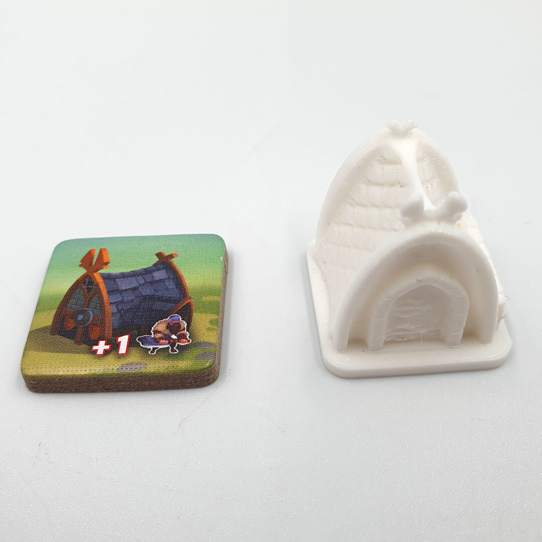 obóz szkoleniowy 3D do gry planszowej Northgard