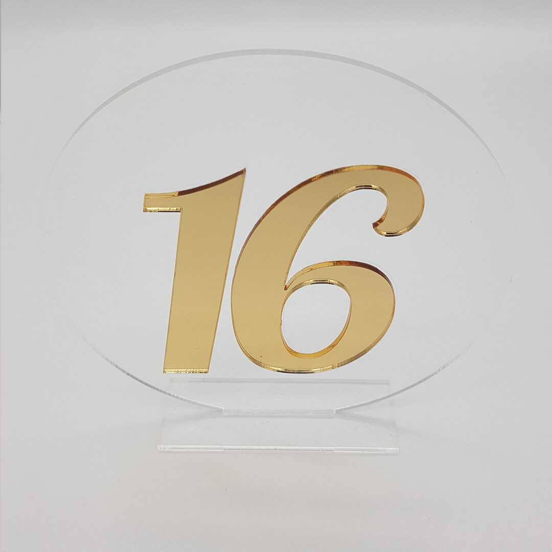 okrągłe numery na stół