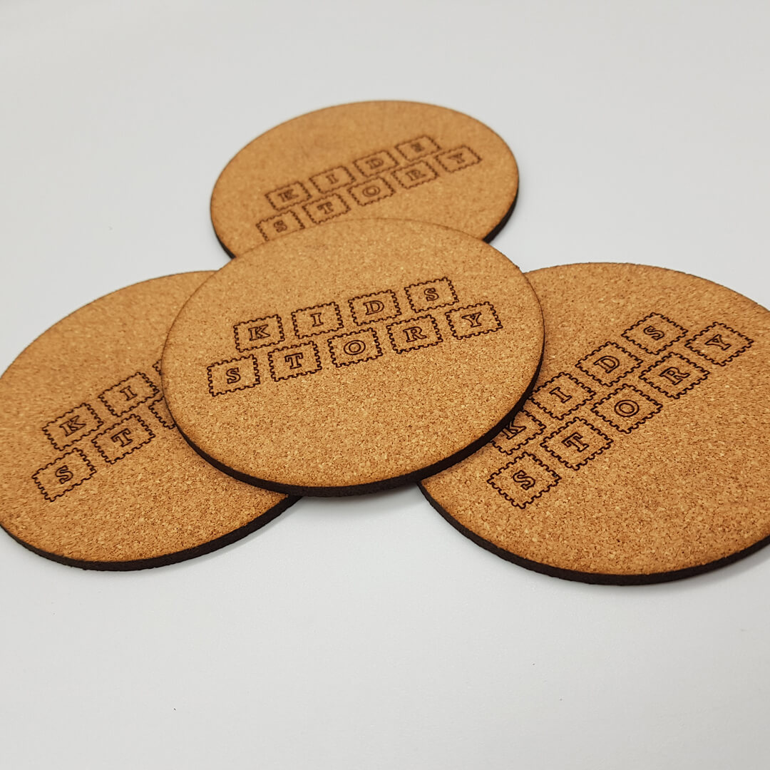 podkładki korkowe z logo przedszkola