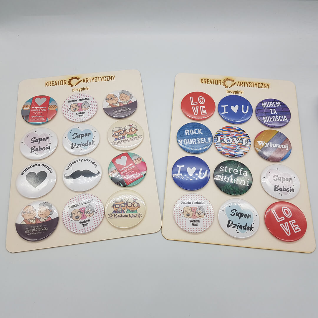 Przypinki metalowe do ubrań