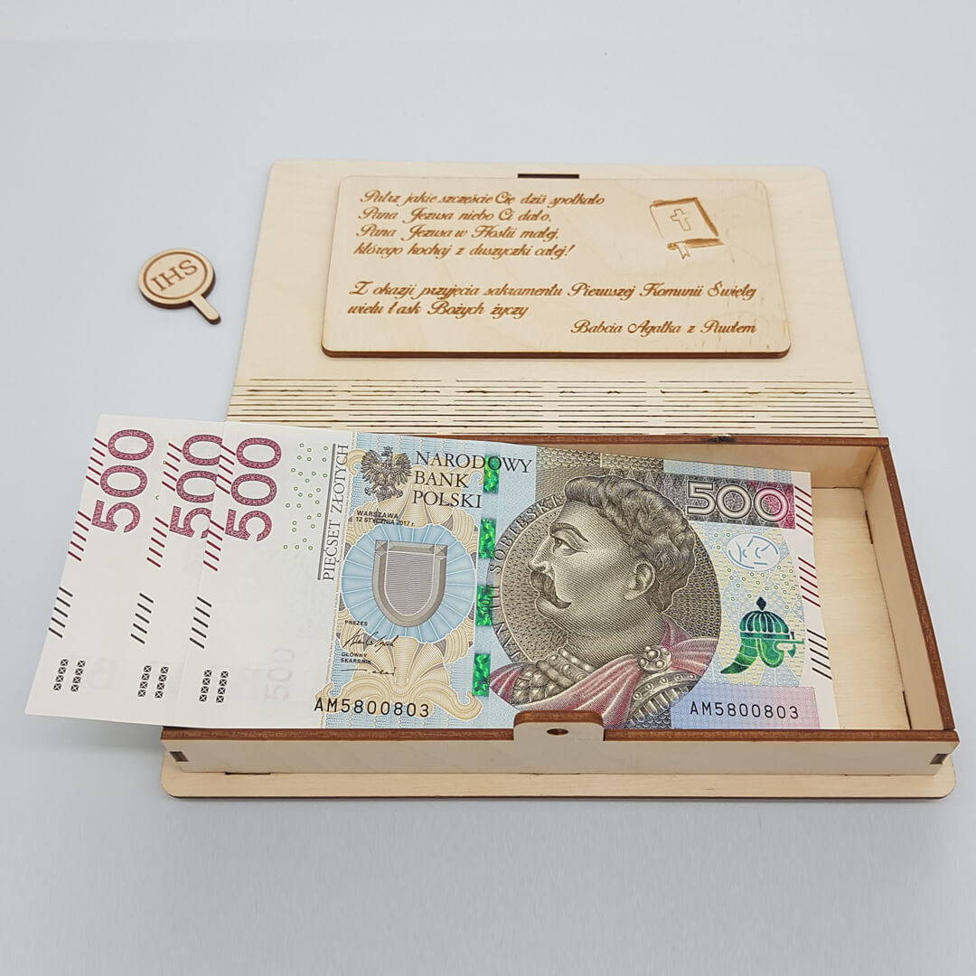 pudełko na pamiątki komunijne