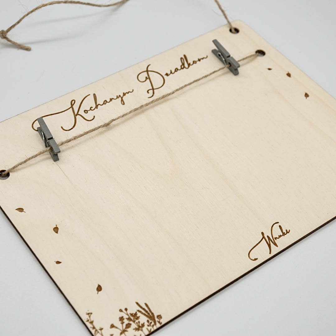 ramka na zdjęcie z grawerem