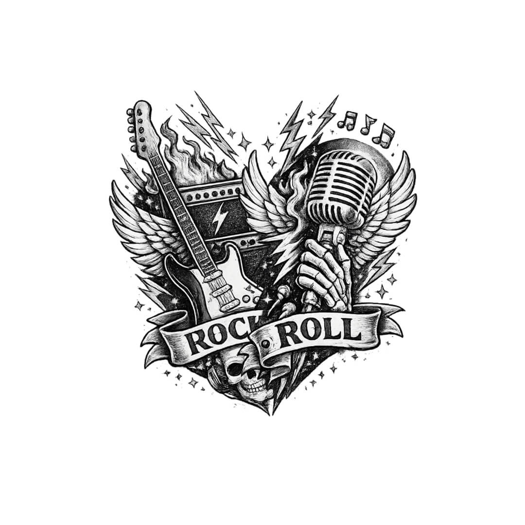 rockandrollowe serce