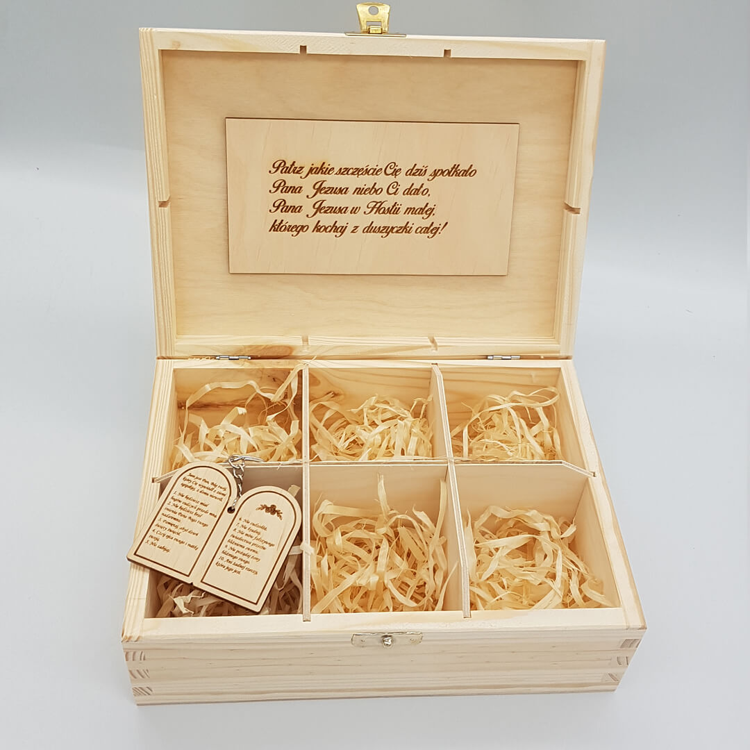 szkatułka prezentowa na komunię