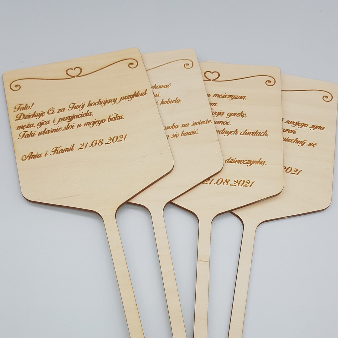 topper z życzeniami dla rodziców