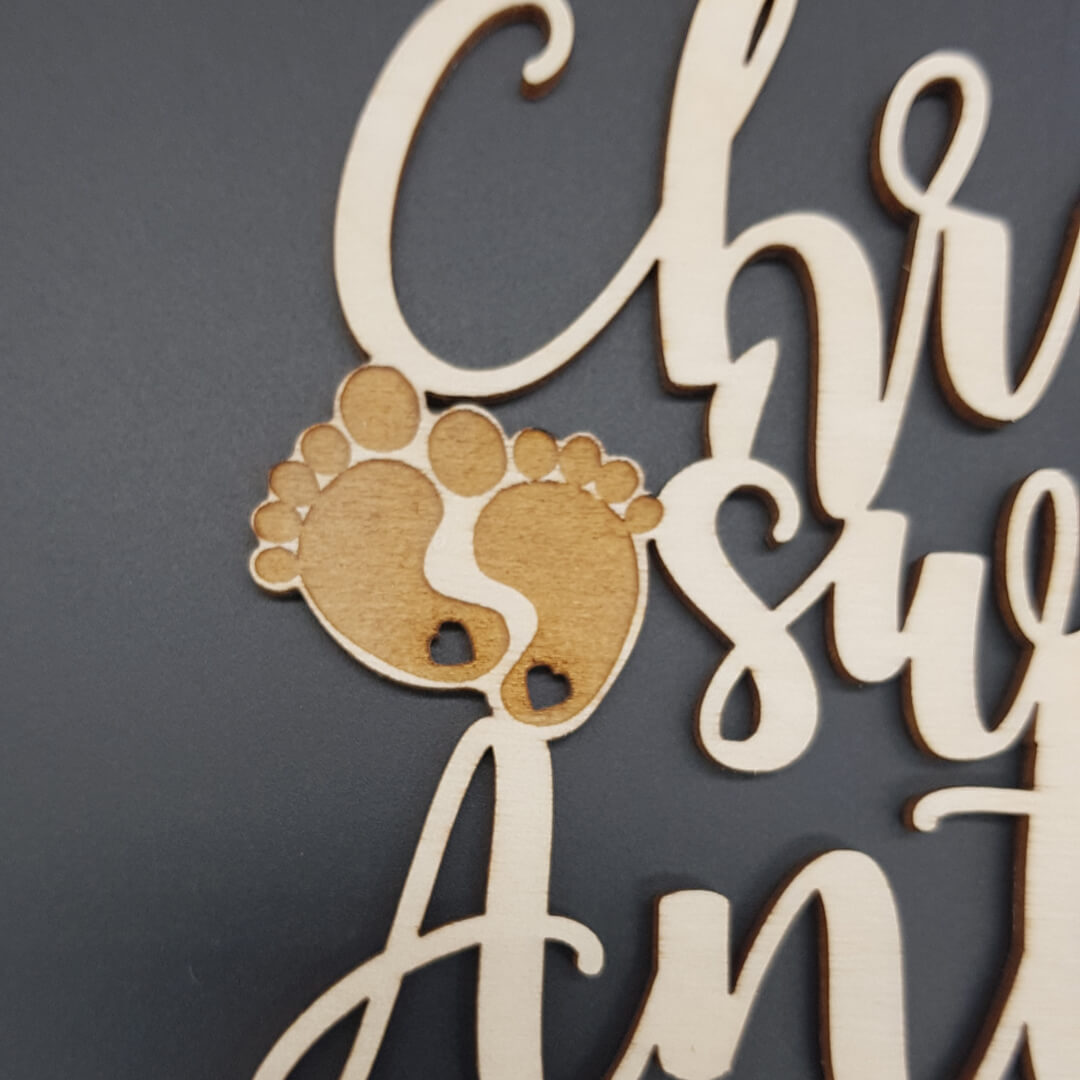 topper na tort chrzest z imieniem