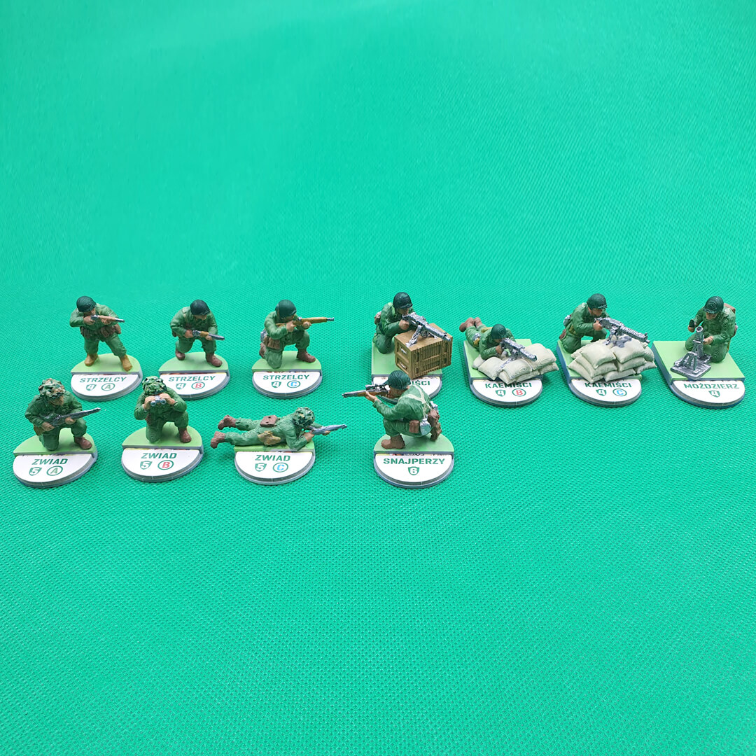 us army koplet pomalowanych figurek 3d