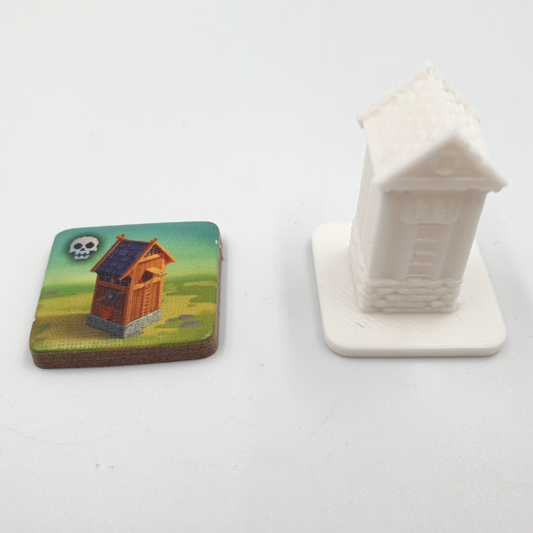 wieża obronna 3D do gry planszowej Northgard