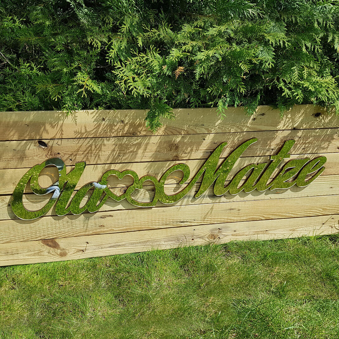 złote lustro napis na wesele