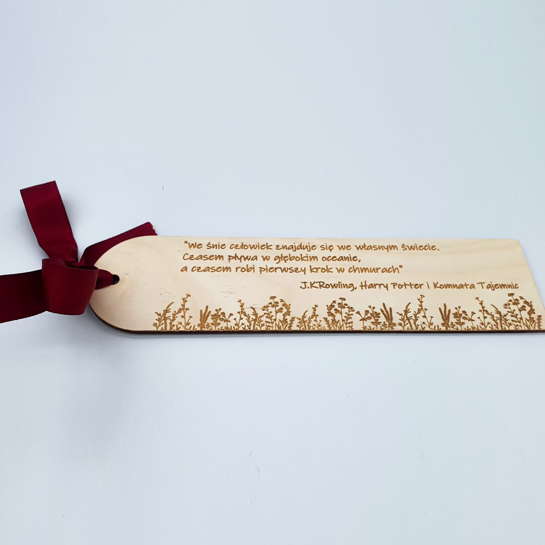 drewniana zakładka do książki