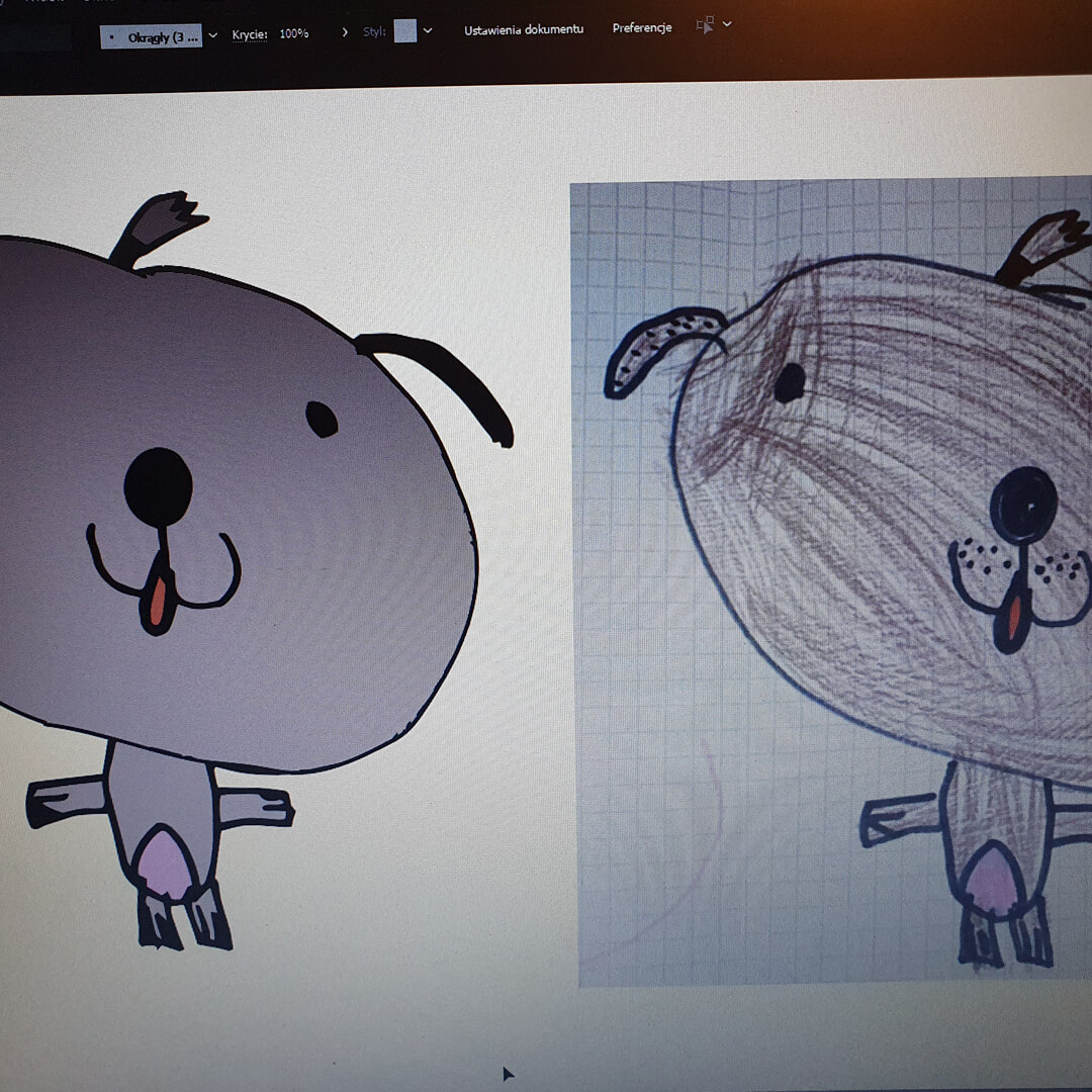 zmiana grafiki koszulka z rysunkiem Twojego dziecka